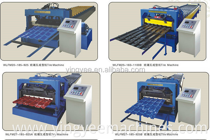 Most popular High efficiency glazed tile roof tile roll forming machine